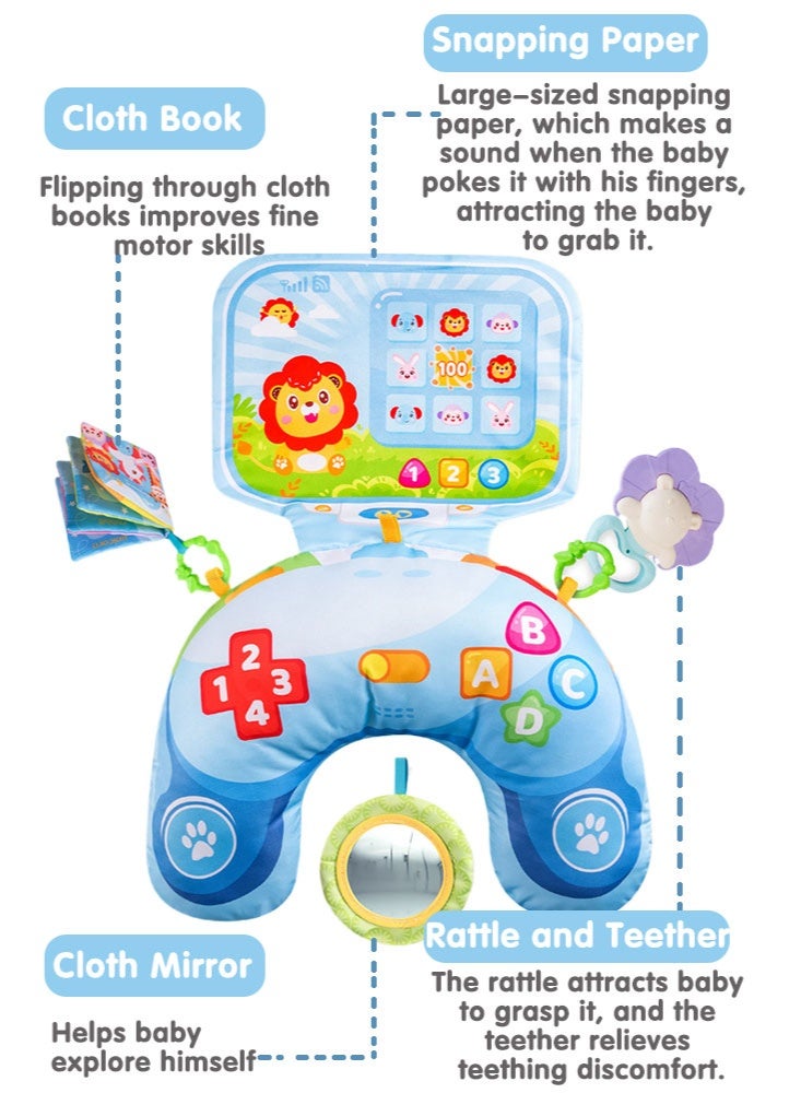 سوبر زي يوث البطن الوقت وسادة اللعب ، الطفل الوليد الزحف بلايماتس ، مونتيسوري الحسية اللعب - Image 3