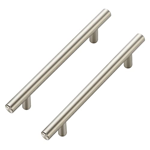 Ravinte 60 Pack | 7.38'' Cabinet Pulls Brushed Nickel Stainless Steel Kitchen Drawer Pulls Cupboard Pulls Cabinet Handles 7-3/8”Length with 5” Hole Center - Image 1