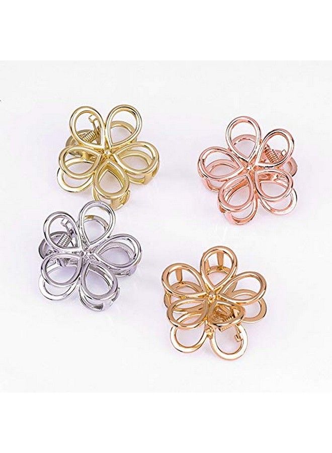 Suoirblss Set of 4 Mini Jaw Clip Hair Claw Clip Clamps Fashion Small Clips Clamps Hairpins Hair Accessories for Women Styling Hairdressing (A#) - Image 5