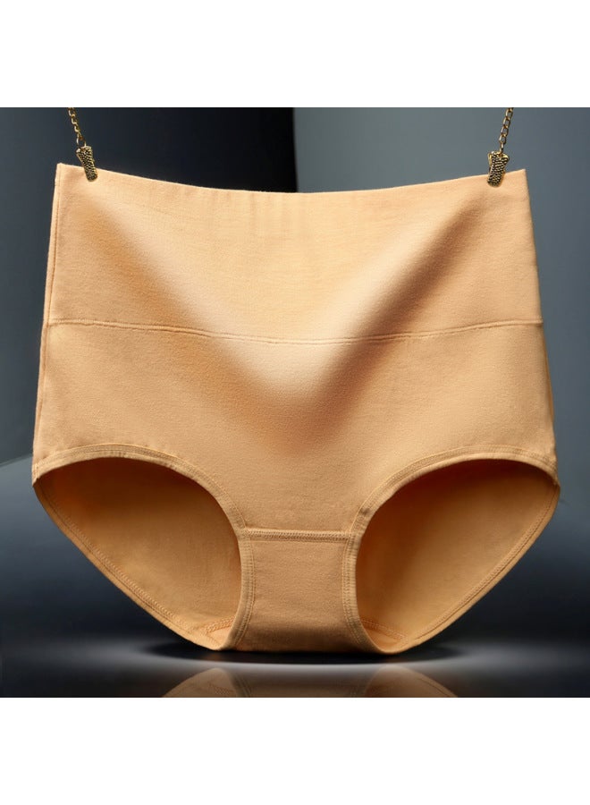 Plus Large Size Cotton Ladies Underwear Belly Hip High Waist Underwear Cotton High Waist Underwear - Image 1