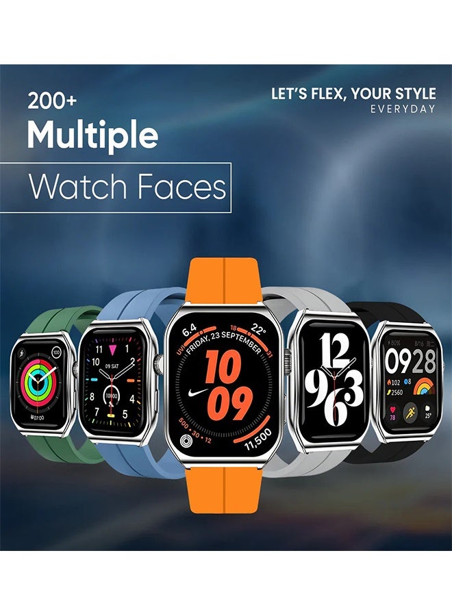 iCruze Pronto Flex Smartwatch with 2.01" Curved Display, Bluetooth Calling, Heart Rate & SpO2 Monitoring, Multi-Sport Modes, Message Alerts, IP67 Water Resistance - Image 5