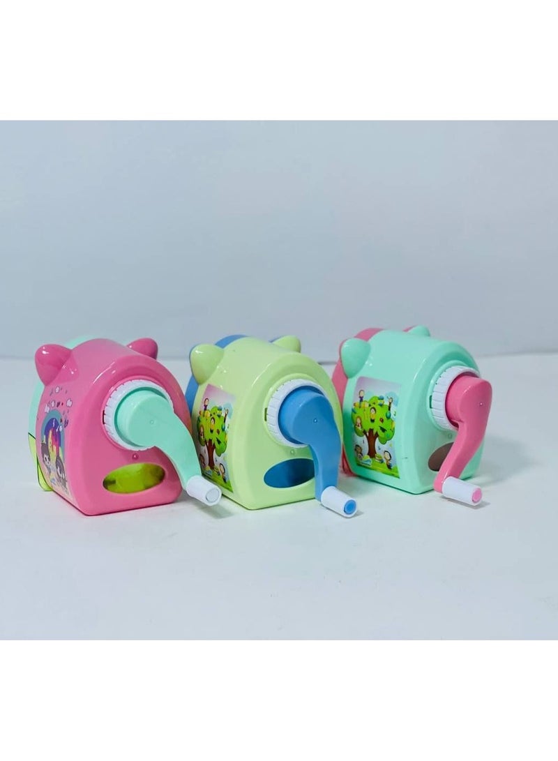 برايا المكتب مبراة اقلام رصاص يدوية، هدية للاطفال، ادوات مكتبية مدرسية للطلاب والمكتب - Image 2