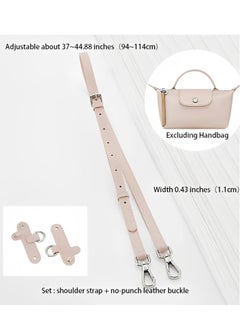 Genuine Leather Purse Straps - Adjustable Shoulder Strap for Longchamp Mini Bags