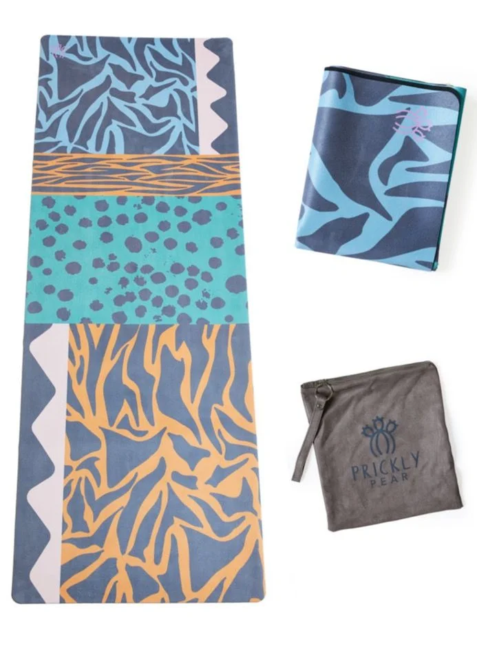 Prickly Pear Prickly Pear 'Wildling' Foldable 1mm Travel Yoga Mat with Carrying Pouch
