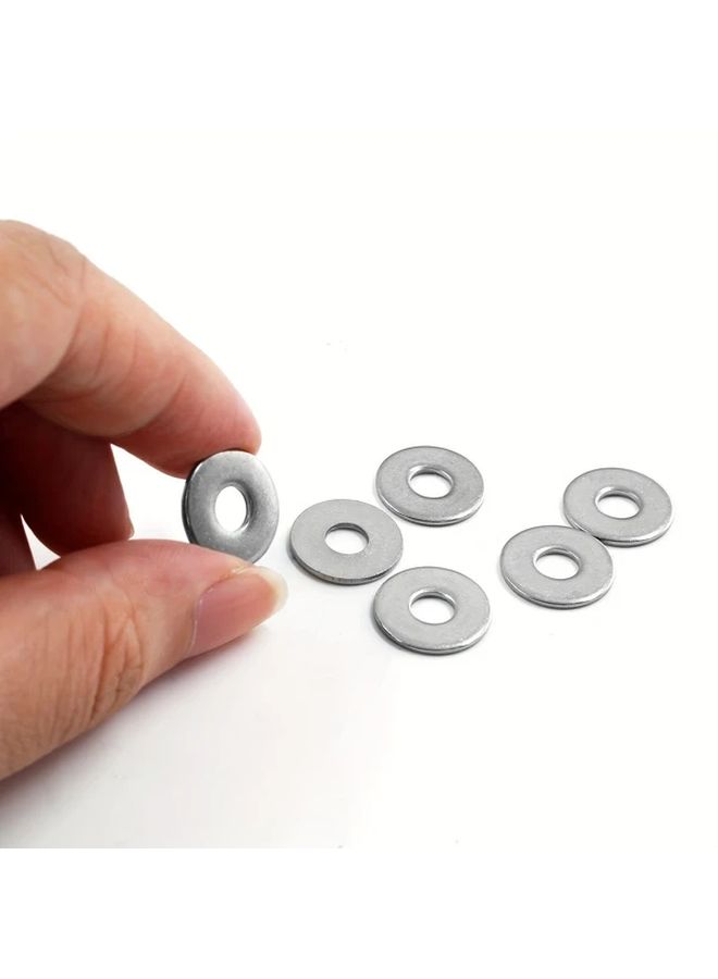 50pcs M5 Stainless Steel Flat Washers 5mm ID 10mm OD Corrosion Resistant Fasteners - Image 2