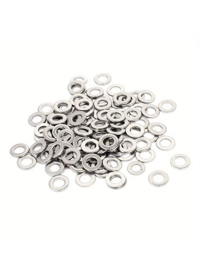 50pcs M5 Stainless Steel Flat Washers 5mm ID 10mm OD Corrosion Resistant Fasteners - Image 5
