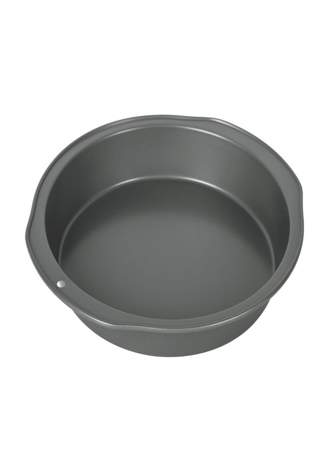 Bakeley Round Cake Pan, 8 Inch Non-Stick Chiffon Bakeware Mold Easy Demolding for Oven Baking (Dark Grey) - Image 1