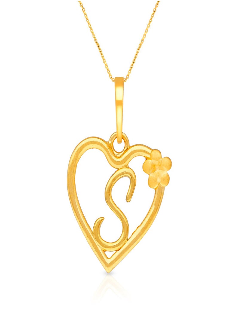 Malabar Gold and Diamonds 22k 916 Purity Gold Pendant for Women DZPN172SY  - Image 1
