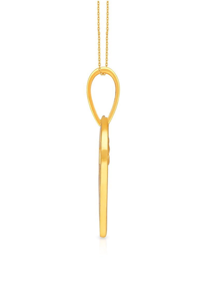 Malabar Gold and Diamonds 22k 916 Purity Gold Pendant for Women DZPN172SY  - Image 3