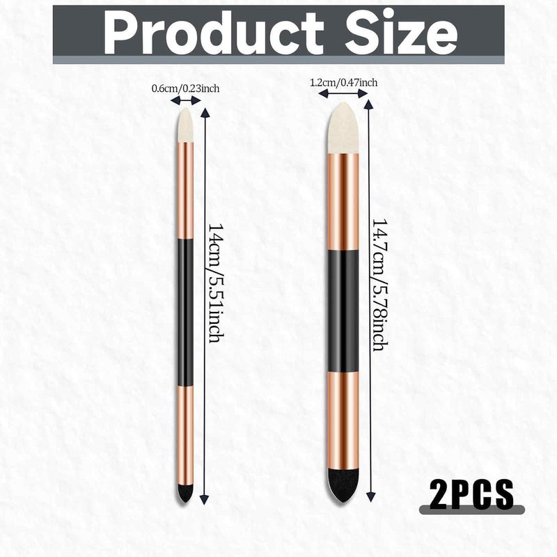 EVALUEMART 2Pcs Artist Blender Sponge Pen Dual Head Pencil Sketch Pen Brush Rubbing Sponge Drawing Art Blender Drawing Blender Tool Reusable Drawing Soft Pastel Shades - Image 2