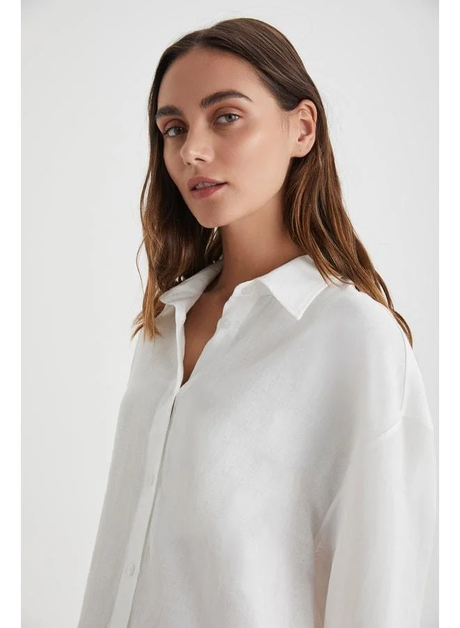 Penye Mood  Linen shirt. for Women | Best Price UAE