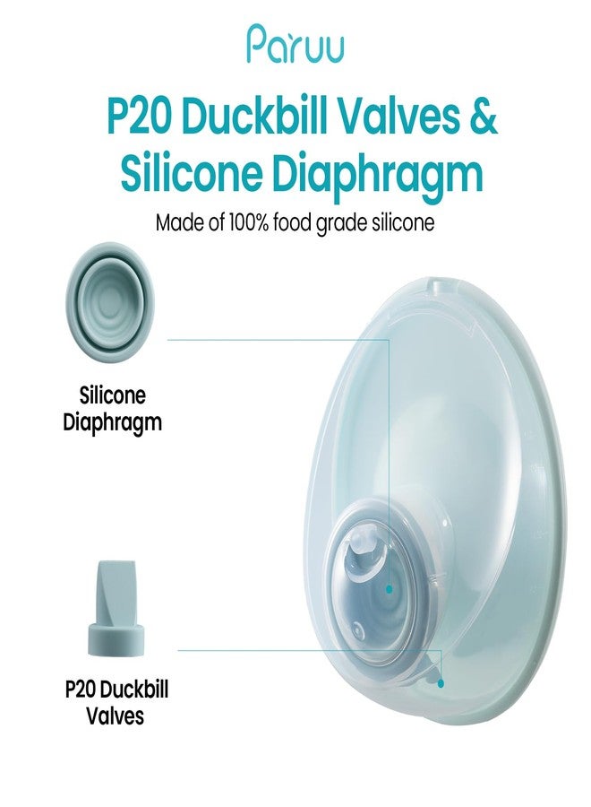 Paruu P20 Diaphragm & Duckbill Valve Replacement, for P20 Wearable Breast Pump, 2 Silicone Diaphragms & 2 Valves Genuine Parts - Image 3