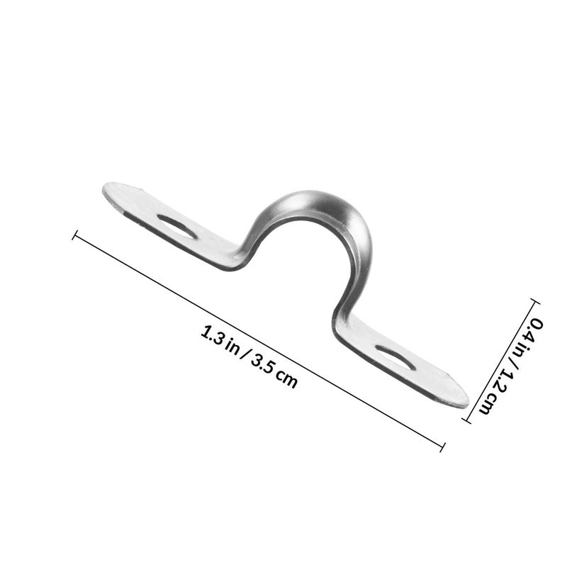 304 Stainless Steel Heavy Duty U Shaped Pipe Clamps M8 12mm For Plumbing Support - Image 3