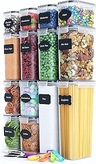 Chef's Path Airtight Food Storage Containers 14 Pack - Kitchen Pantry Organization and Storage, BPA-Free, Plastic - Image 1