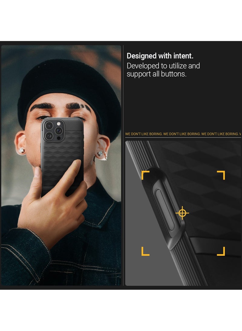 Caseology Parallax Mag for iPhone 16 PRO MagSafe Case Cover Mil Grade - Matte Black - Image 4