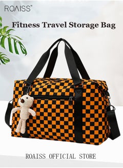 roaiss Functional Sports Fitness Handbag with Dry and Wet Separation Large Capacity Design Business Trip and Boarding Short Distance Travel Bag  - Image 3