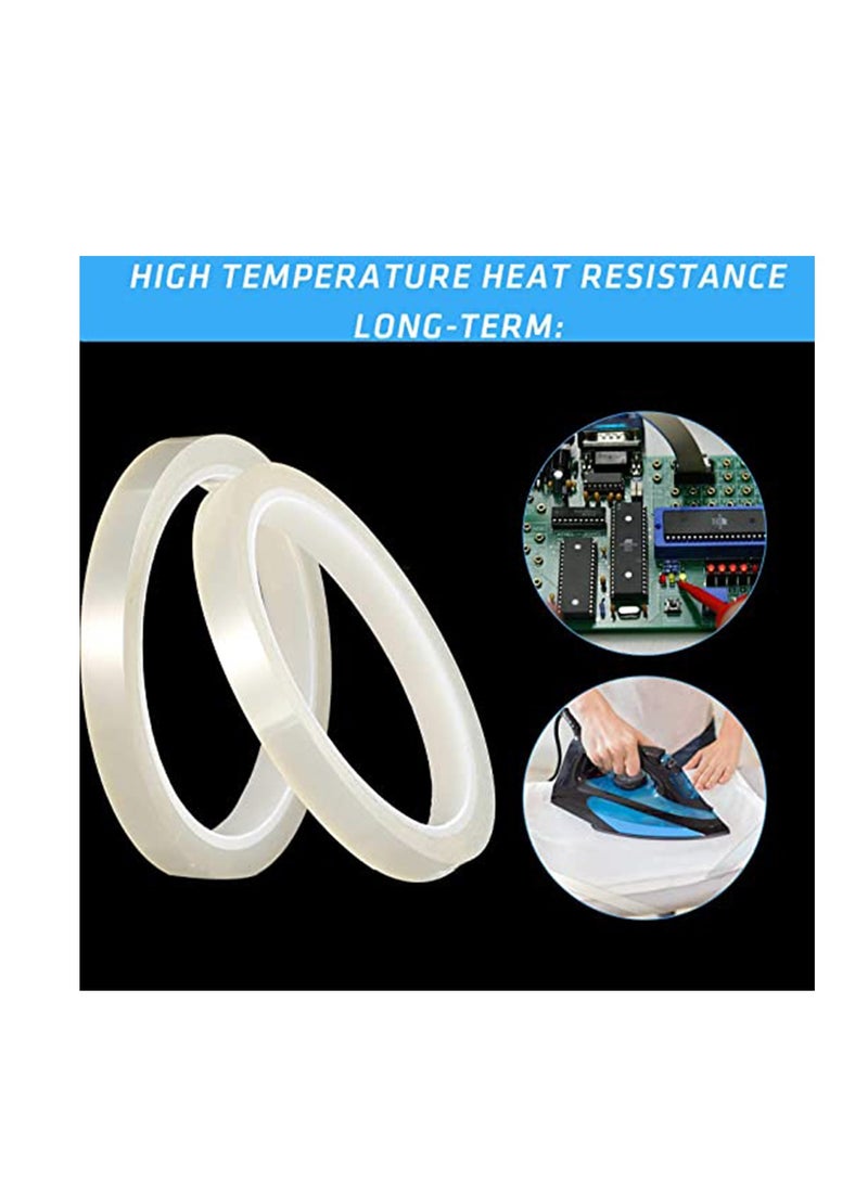 Zikra Heat Resistant Temperature, Heat Tapes for Heat Press Heat Transfer Tape Sublimation Tape for Electronics Printing DIY Crafts on T-Shirt Fabrics, Masking, Protecting Circuit Board - Image 2
