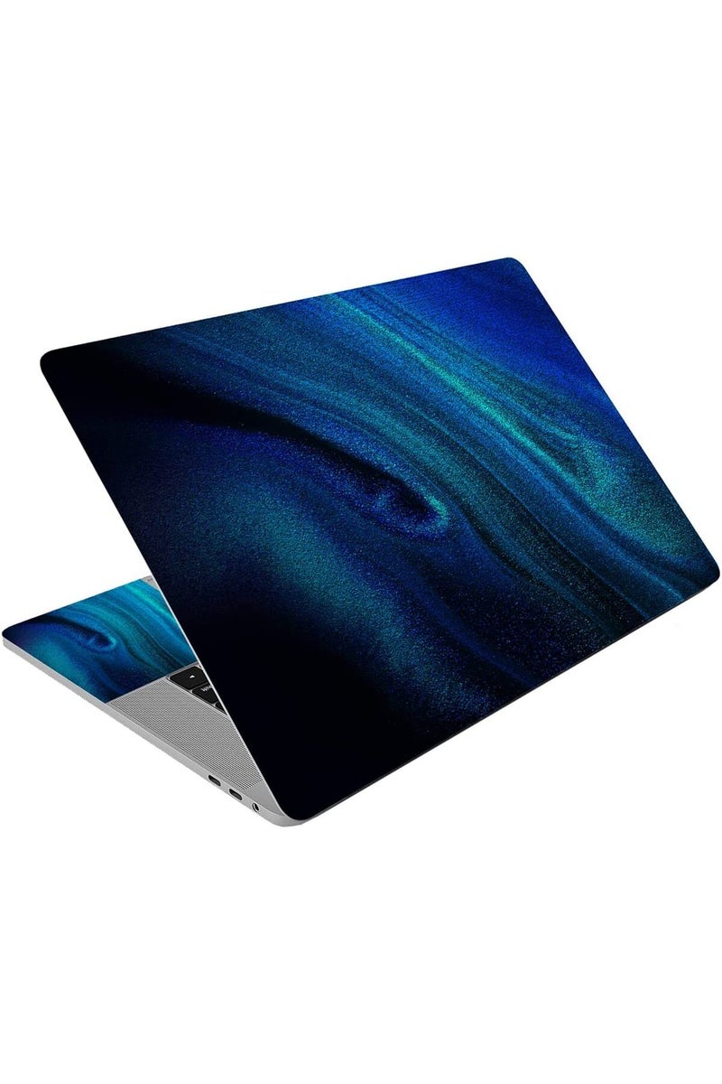 AORTDES Personalized Laptop Skin Sticker Decal Universal Reusable Notebook PC Art Protector Cover Case (Blue Quicksand) - Image 1