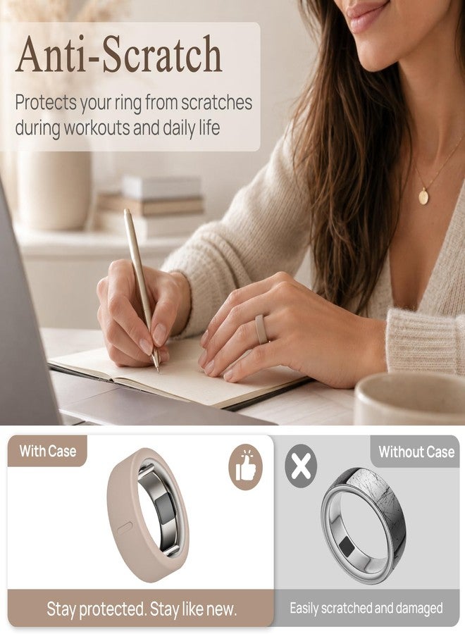 BandRain 7 Pack Ring Cover Compatible with Oura Ring Gen 4/4 Ceramic/Oura Gen 3 Cover, Anti-Scratch Elastic Silicone Smart Rings Protector Case for RingConn Gen 3/Gen 2/Gen 2 Air/Ultrahuman for Gym Workouts - Image 5