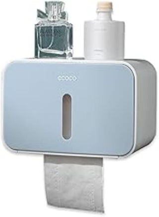 Meiyijia Toilet Roll Holder,Self Adhesive, Wall Mount Toilet Roll Holder,with Waterproof and dust Cover,Be applicable Roll paper,Fold Paper Towel Multifold Paper Towel Dispenser (Blue) - pzsku/Z04C20D07C20A9BA6CDB3Z/45/_/1724097860/e255bf6f-ea96-45ff-bb70-6d39d4fac895