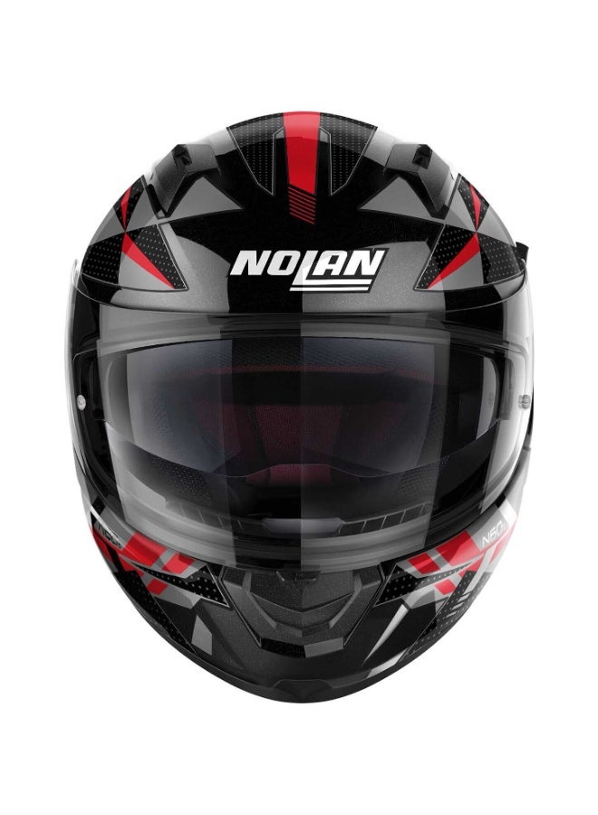 Nolan N60-6 WIRING METAL BLACK (RED - SILVER) Helmet - Image 1