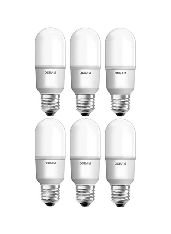 Osram 6-Piece E27 Value Stick Lamp 10W 4000K LED Bulb Cool White  - Image 1