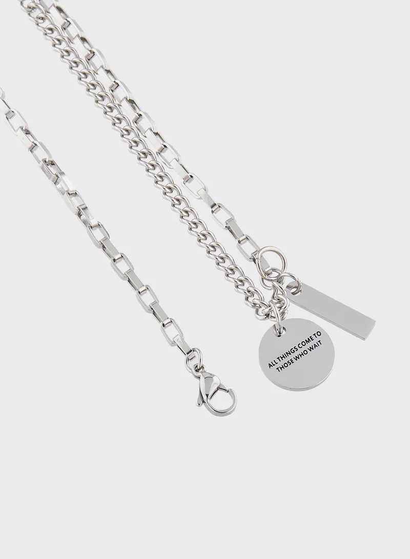 Seventy Five Chain Pendant Necklace