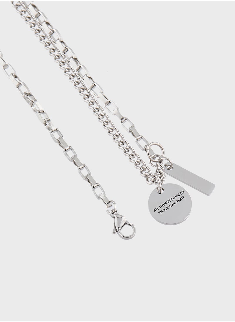 Seventy Five Chain Pendant Necklace  - Image 3
