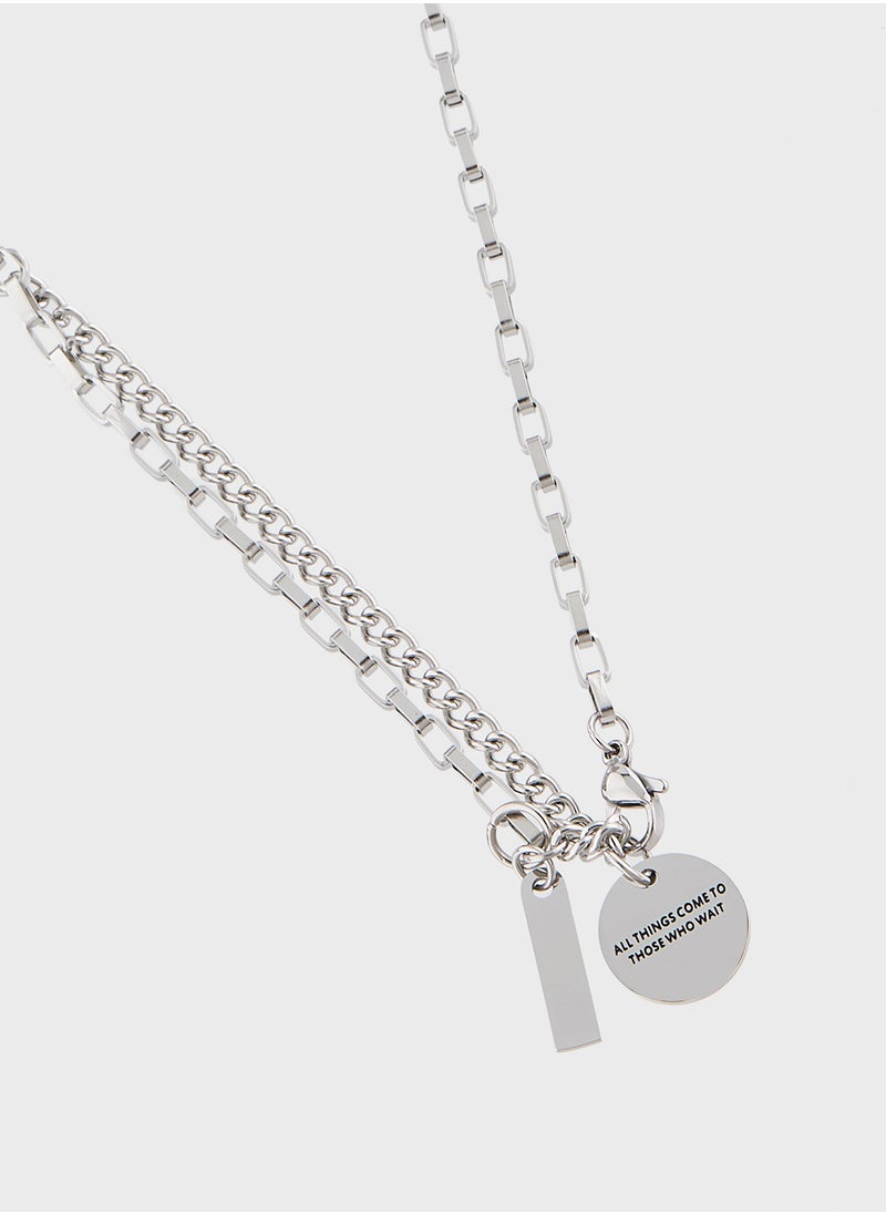 Seventy Five Chain Pendant Necklace  - Image 2