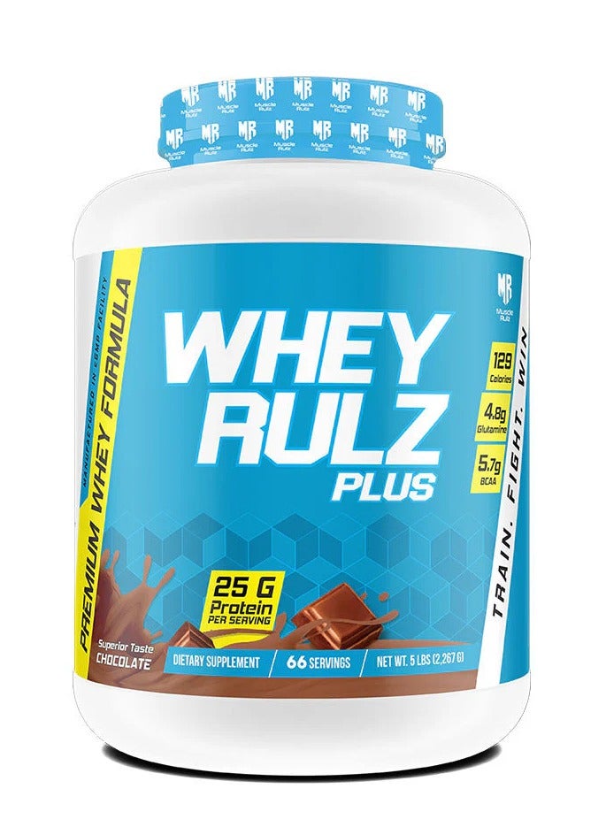 Muscle Rulz Whey Rulz plus 5 LBS Chocolate