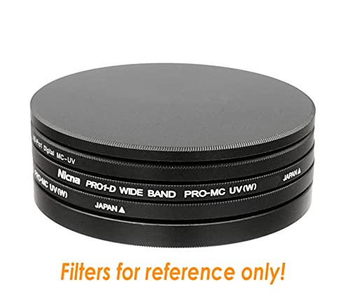 Fotasy 62mm Metal Filter Caps, Aluminum Alloy, Slim Stack Fits 62mm UV CPL Fader ND Filter - Image 3