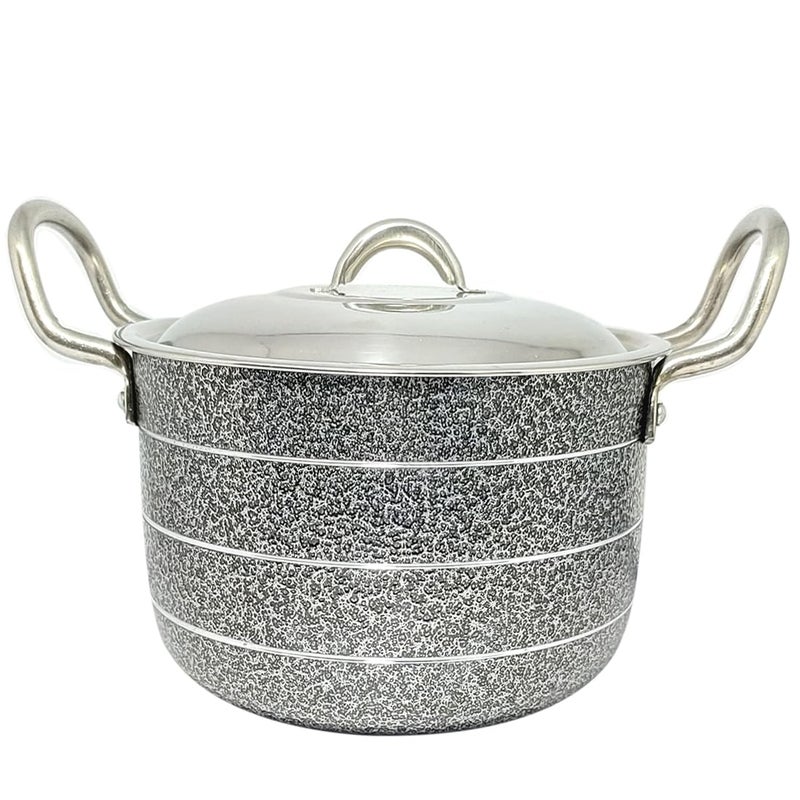 Bartan Hub Pot/Patila/Bhagona with lid (1500ml) Pot 19 cm Diameter 1.5 L Capacity with Lid (Aluminium) - Image 5