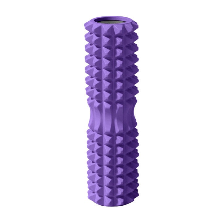 Generic Factory direct supply foam shaft slimming body massage shaft hollow spike yoga shaft fitness yoga auxiliary yoga column 29cm Mini purple