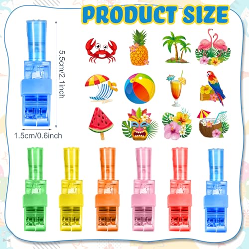 Capoda 36 Pcs Summer Hawaiian Party Favors Tropical Luau LED Finger Lights Beach Gifts Glow in The Dark LED Gifts Hawaii Light Ring for Summer Party Supplies Goodies Bag Piata Filler Prize - Image 5