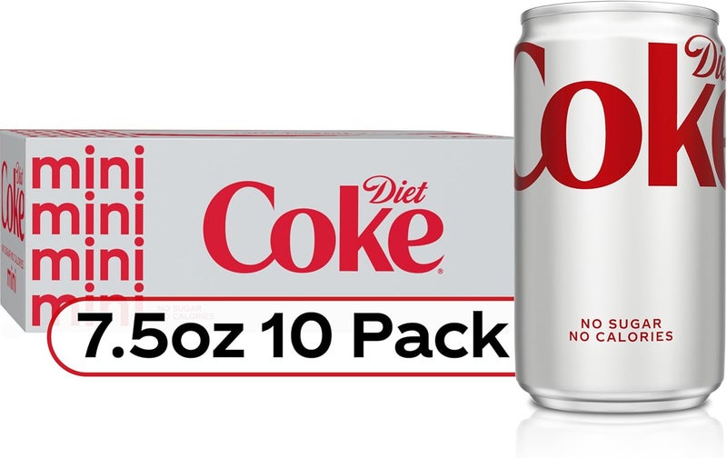 Diet Coke علب دايت كوك الصغيرة، 223 مل - عبوة من 10 - بدون سكر، بدون سعرات حرارية - Image 5