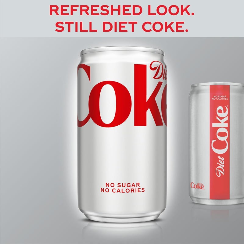 Diet Coke علب دايت كوك الصغيرة، 223 مل - عبوة من 10 - بدون سكر، بدون سعرات حرارية - Image 4