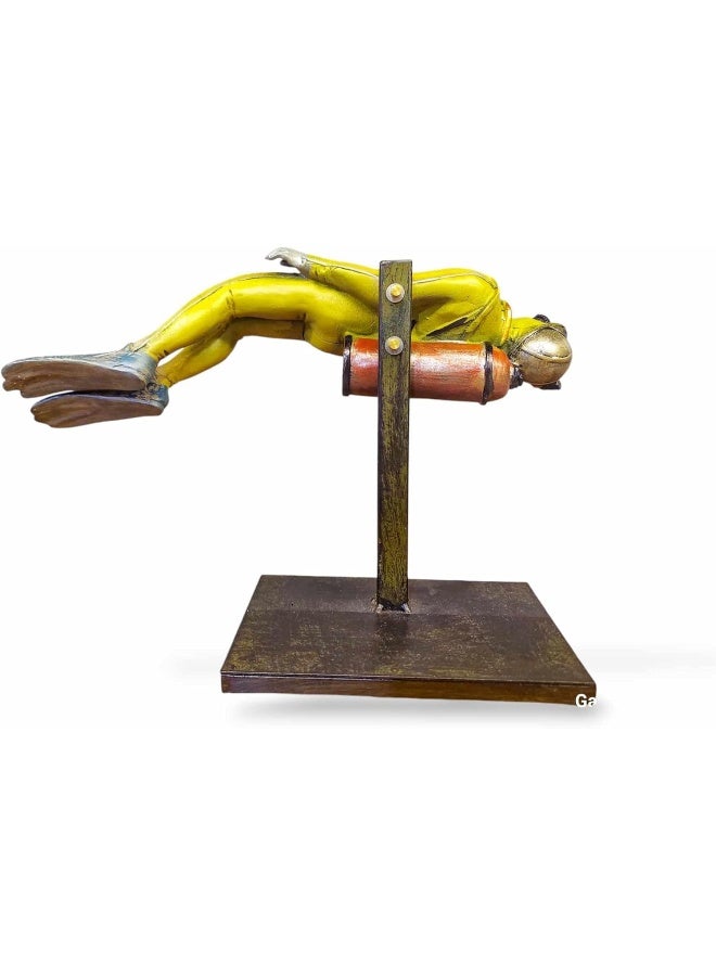 Scuba Diver Figurine, Resin Statue for decoration (Yellow) - Image 3