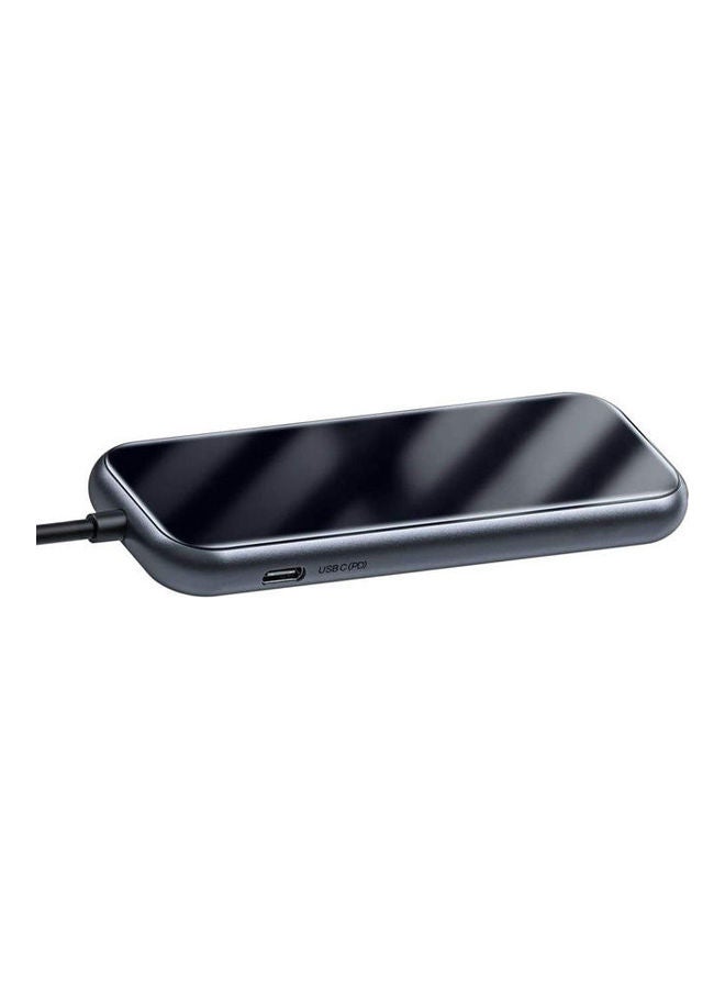 بيسوس محول موزع متعدد المنافذ Usb 3.0 وUsb-C Type-C و Hdmi مع منفذ بطاقات Sd Tf أسود - Image 3