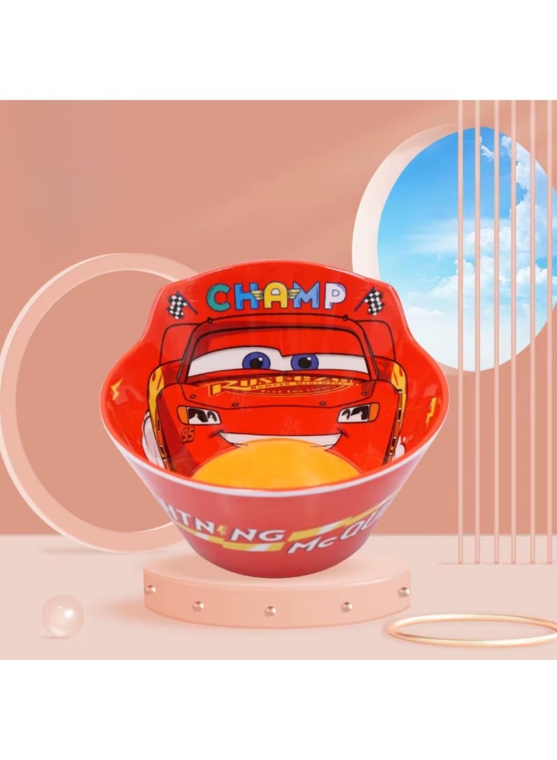 Disney Lightning McQueen kids melamine bowl cars theme champ design durable, BPA-Free, Non-Slip feeding bowl for toddlers & children cartoon dining bowl for boys - Image 4