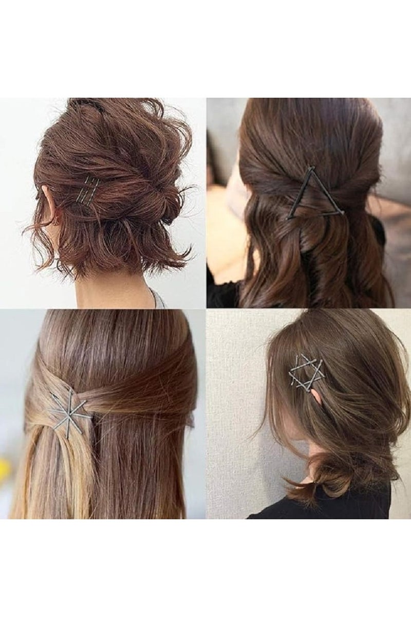 بنس شعر بلون اسود، عبوة من 24 قطعة - Image 4