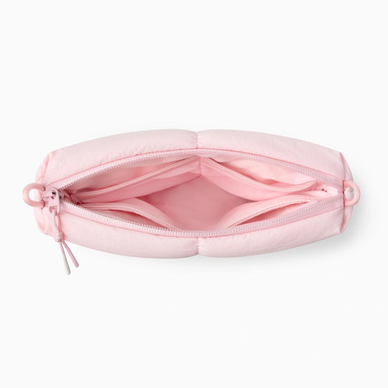 Comfyable Puffy Electronics Organizer Travel Case, Cute Tech Pouch for Women Men, Cable Storage Bag for Charger, Phone, Power Bank, Cord, Compact Tech Accessories Pouch, Light Pink - Image 4