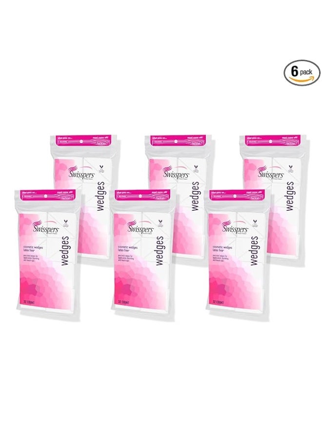 Swisspers Premium Cosmetic Wedges, Latex-Free Makeup Wedge, 32 per Package, 6 Packs (Total Count 192) - Image 3