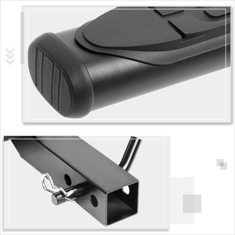 PM Performotor Universal Black Trailer Truck Tow Hitch Step Bar Fits 2" Receiver | 26" Wide X 4" Oval Step Pad - Image 5