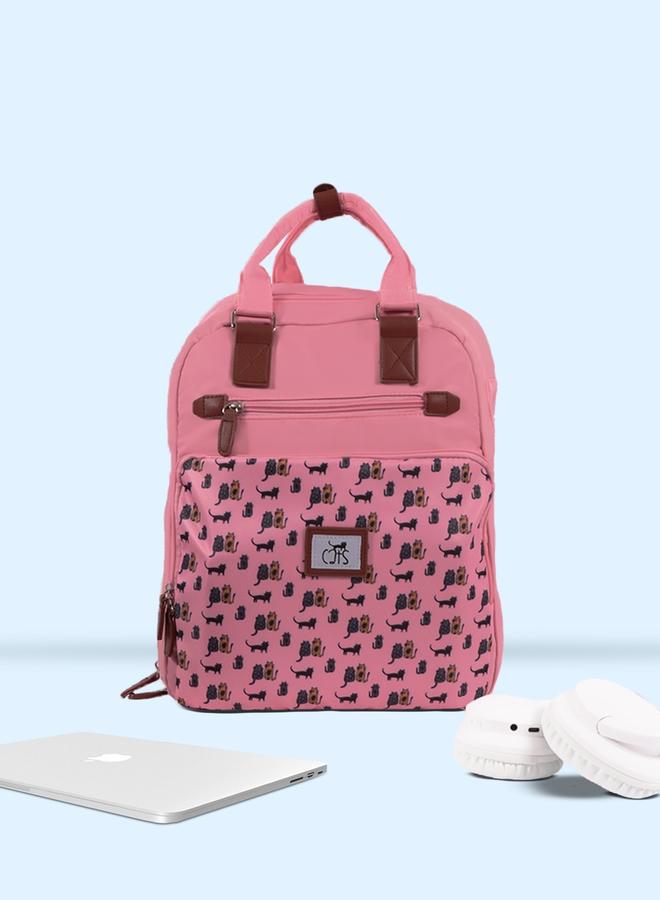 Biggdesign Pink Cats Waterproof Laptop Backpack - Image 4