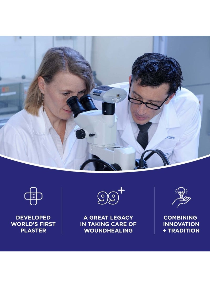 هانزابلاست ضمادة كريب قطنية ناعمة لتخفيف الآلام من هانسابلاست B.P. عبوة من قطعة واحدة (10 سم × 4 متر) توفر ضغطًا ودفءًا قويًا | يدعم تخفيف الآلام طويلة الأمد | صديق للبشرة - Image 4