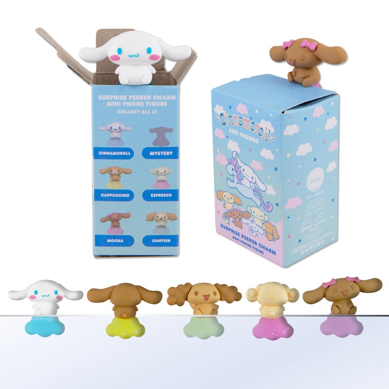 Sonix x Sanrio Hello Kitty Peekers - Cinnamoroll & Friends Blind Box - Adhesive Decorative Mini Figures - Includes Mocha, Espresso, Cappuccino, Chiffon, or Mystery Character - Image 1