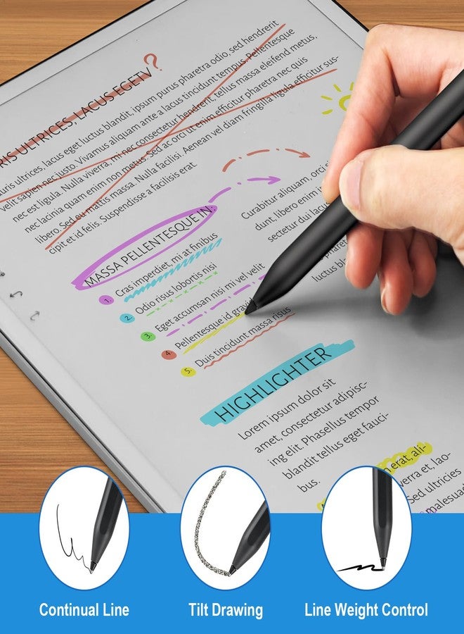 REEYEAR Replacement Tips Set fits for Remarkable Paper Pro Maker Pen –1 No Wear Out Titanium Alloy Tip + 5 Plastic Nibs – Precise, Durable Precise, Precise Writing, Long-Lasting - Image 4