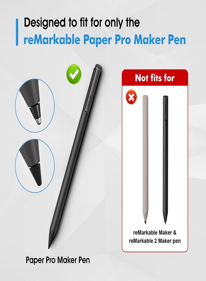 REEYEAR Replacement Tips Set fits for Remarkable Paper Pro Maker Pen –1 No Wear Out Titanium Alloy Tip + 5 Plastic Nibs – Precise, Durable Precise, Precise Writing, Long-Lasting - Image 5