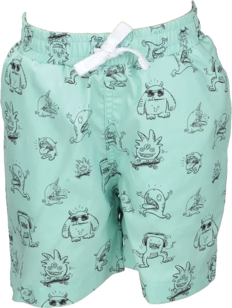 Zeyland Baby Boy Green Monster Patterned Shorts (9 Months - 7 Years)