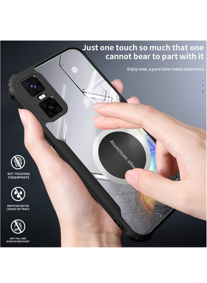 CHEROSIN Magnetic Cooling Phone Case for Infinix GT 30 Pro/ Infinix GT 30 Magnetic Suction Car Phone Cover with Cooling and Anti Drop Function,Yellow-proof, Shock-proof and Drop-proof Phone Cover - Image 5